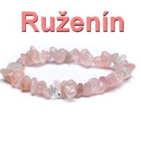 Rosenquarz Armband aus Naturstein