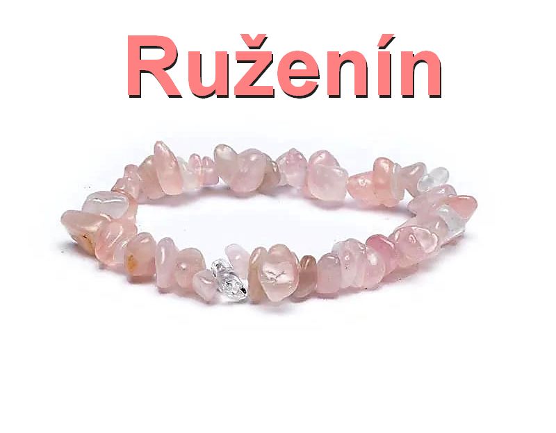 Rosenquarz Armband aus Naturstein