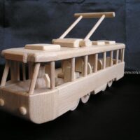 Straßenbahn, Geschenk aus Holz, Spielzeug für Kinder