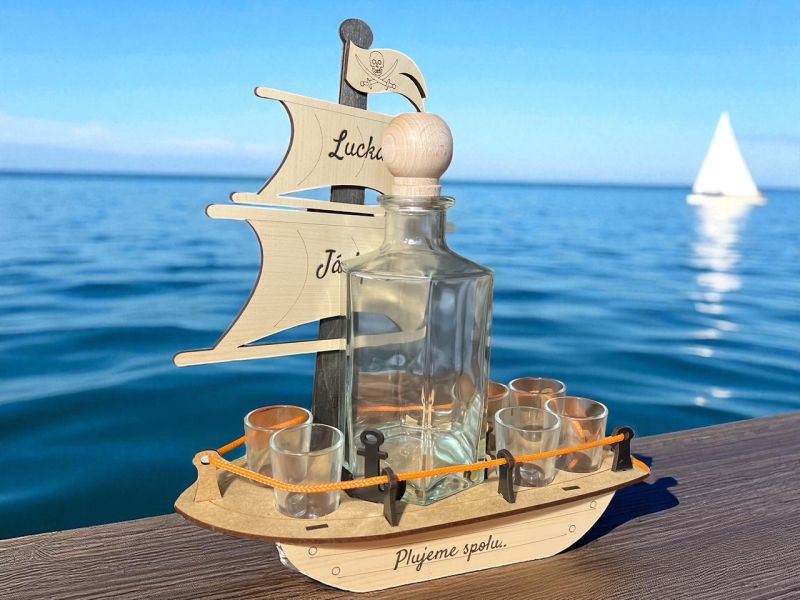 Schiff Geschenk Kapitän Flasche
