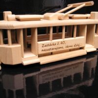 Schienenfahrzeug des städtischen Verkehrs Holzgeschenke für Fahrer Spielzeug
