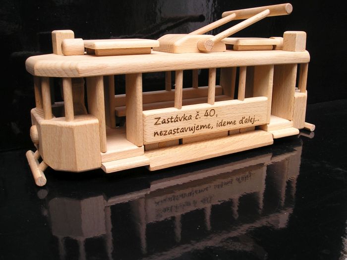 Schienenfahrzeug des städtischen Verkehrs Holzgeschenke für Fahrer Spielzeug