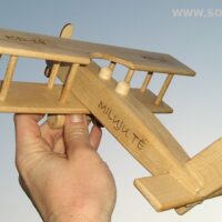 Holz-Doppeldecker Flugzeug Geschenke Spielzeuge für Piloten