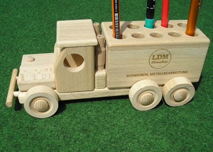 Auto Stifthalter Holz Werbeartikel Geschenke