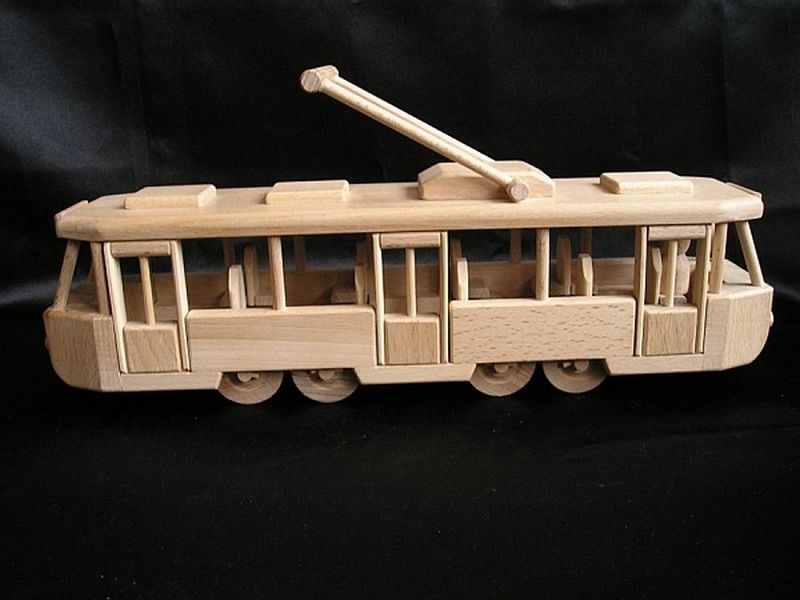 Straßenbahn Spielzeug personalisiertes Geschenk für Kinder