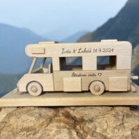 Holzgeschenk für Reisende, Caravan-Fans