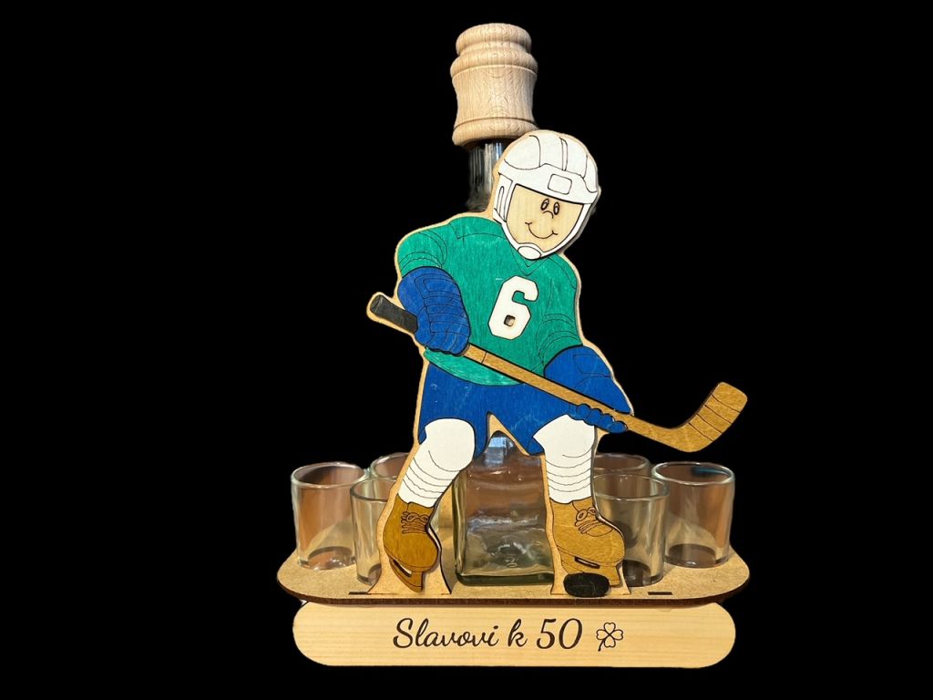 Geschenkideen für Eishockeyspieler Glasflasche