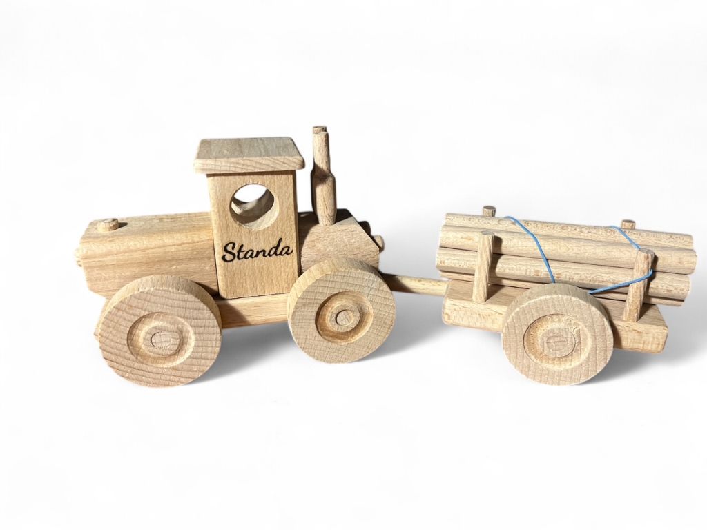 Holz-traktor Kinderspielzeug