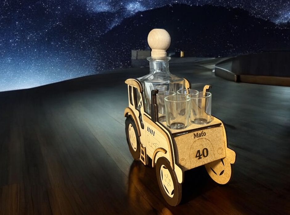 Glasgeschenke für Traktorfahrer zum Geburtstag