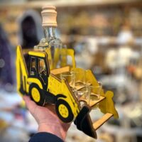 Geschenk für Traktorfahrer mit Flasche