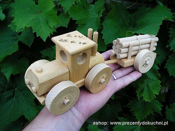 Holztraktor Spielzeug
