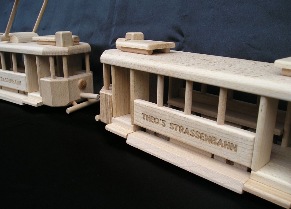 Geschenk Tramfahrer Holz