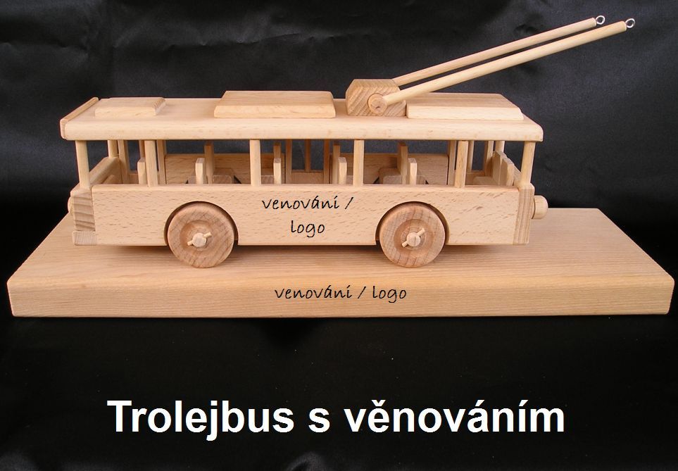 Oberleitungsbusse Holzspielzeug, Holzgeschenke