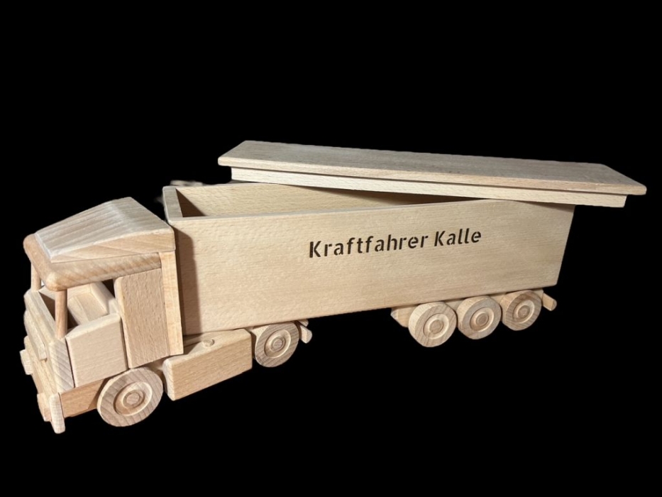 Lkw Modell für Fahrer mit personalisiertem Namen und Text