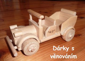Holz-Oldtimer Auto, Veteranen-PKW