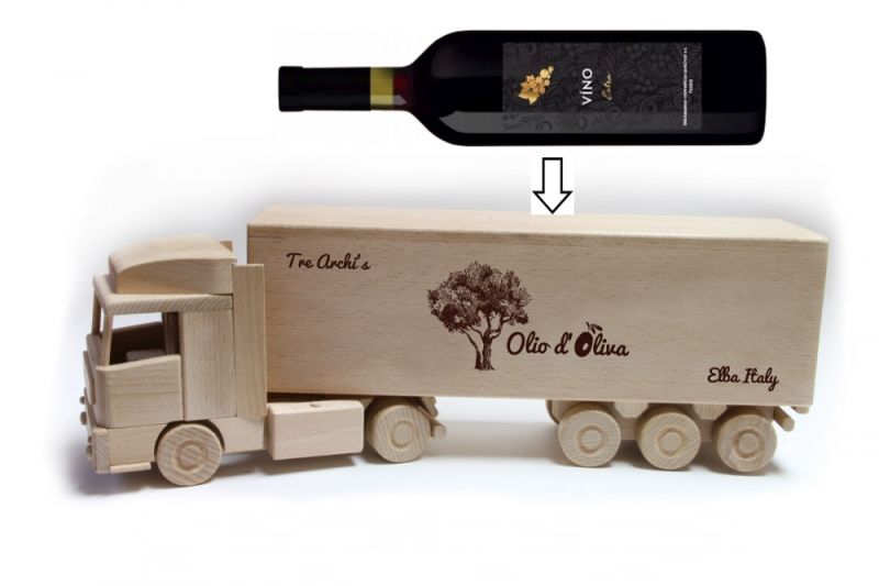 Holzgeschenk für Lkw-Fahrer zum 50.