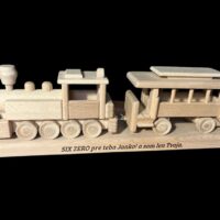 Zug als Hochzeitsgeschenk Eisenbahnbahn mit Lokomotiven