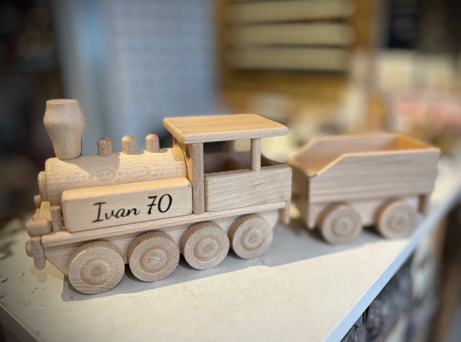 Geschenk für Eisenbahner Dampflokomotive