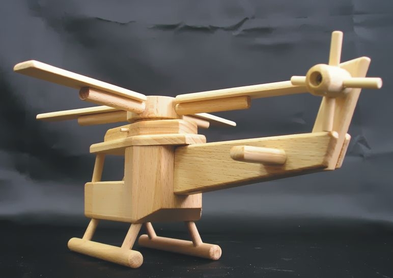 Holz-Hubschrauber für Kinder Spielzeug