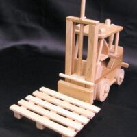 Holz-Gabelstapler Geschenk für Logistiker