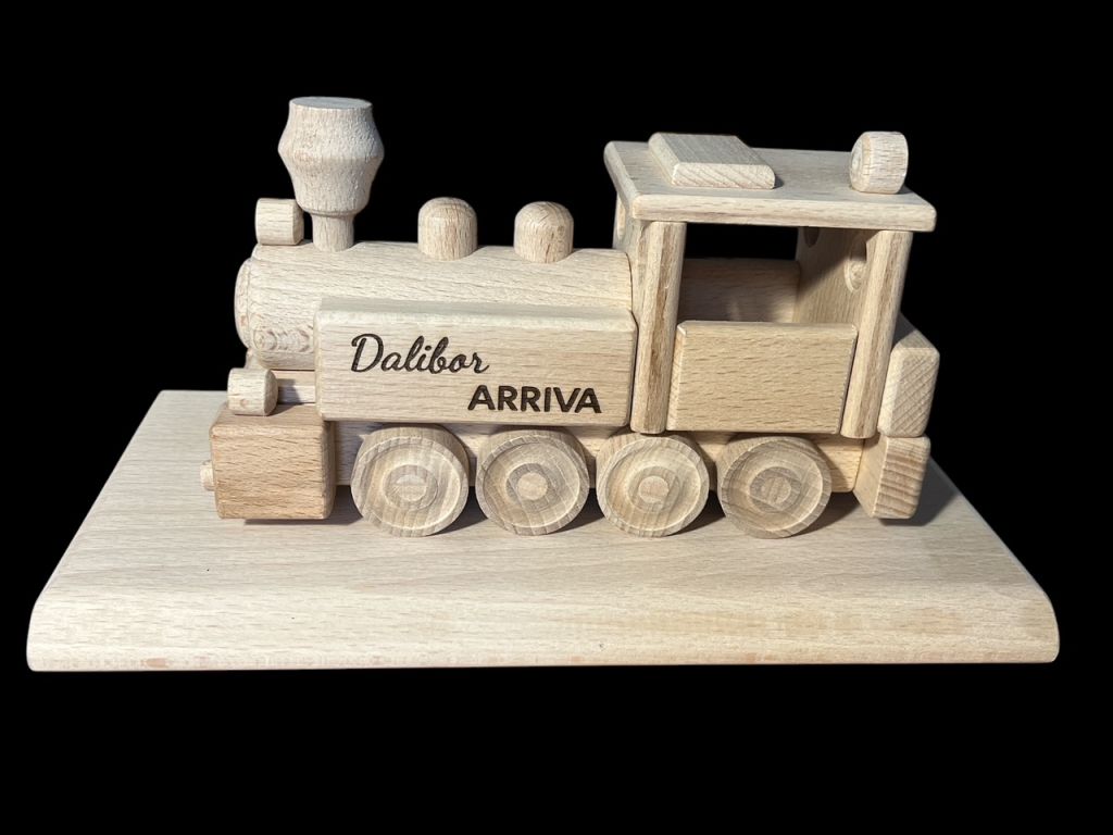Eisenbahn Geschenk Modell auf Sockel
