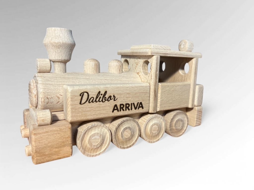 Geschenk für Eisenbahnfans Holzmodellbahn