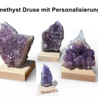 Amethyst Druse auf Ständer als persönliches Geschenk