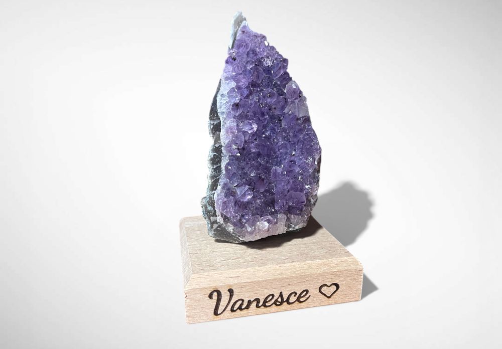 Gravur von personalisiertem Text in Stein, Mineralien, Geburtstagsgeschenk