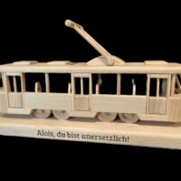 Geschenk Straßenbahnfahrer Gravur